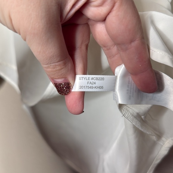 J. Crew Factory Popover Placket Blouse - Picture 9 of 11